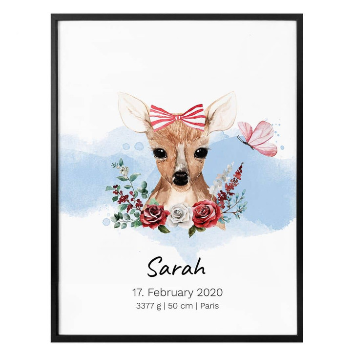 Personalisiertes Poster Rehkitz - WA336580