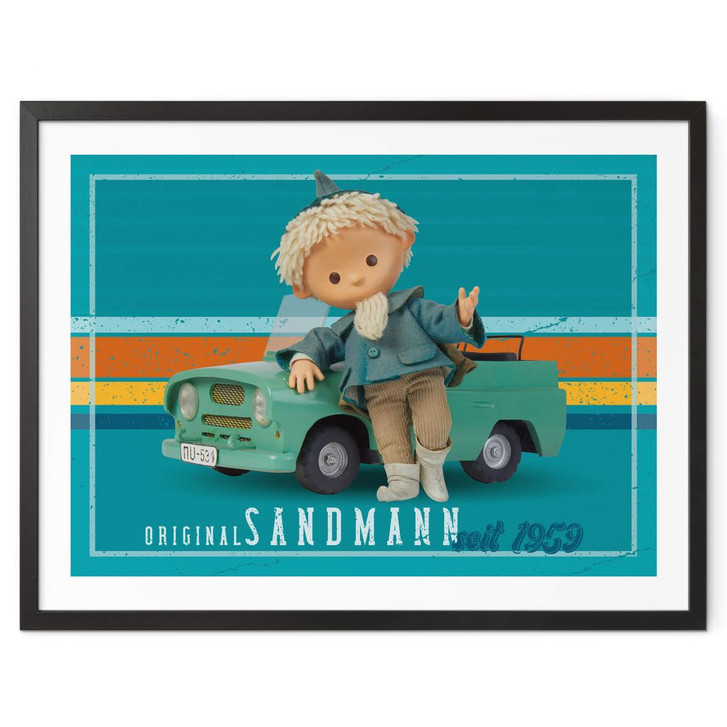 Poster Unser Sandmännchen - Sandmann mit Trabi - Kinderposter - WA408362