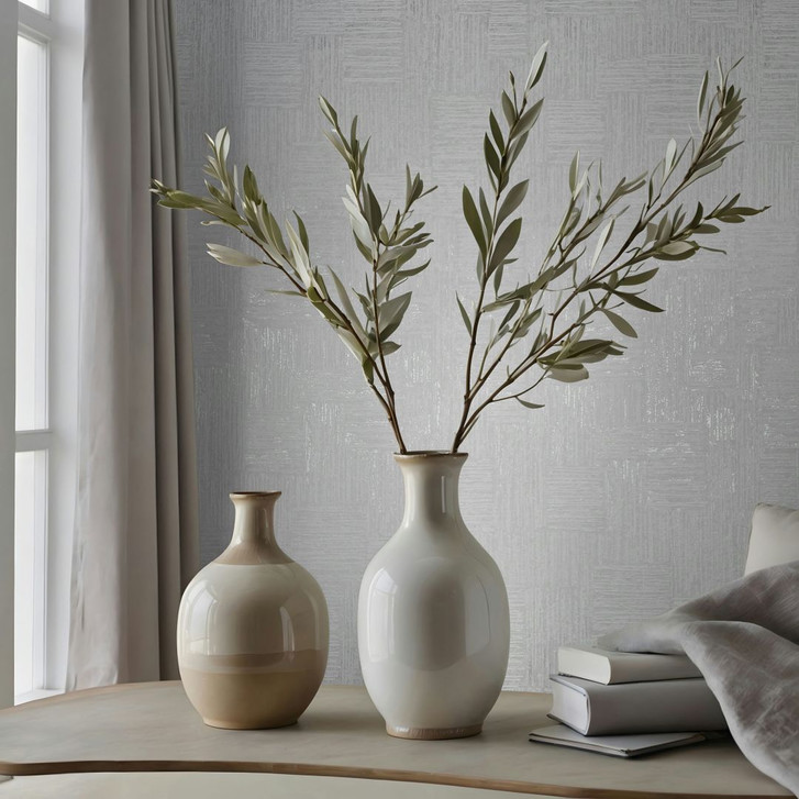 Vliestapete Geometrisch, Linien Streifen Geometrisch in Weiss - WA483142