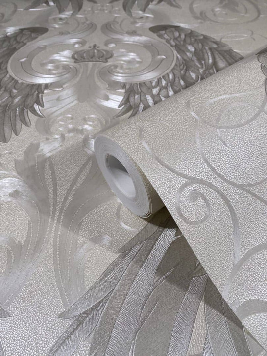 Vliestapete mit glänzenden Flügeln pearl Ornamental von Harald Glööckler - WA508562
