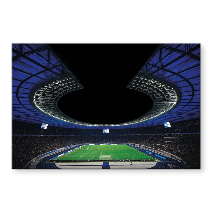 Acrylglasbild Hertha BSC - Volles Olympiastadion bei Nacht - WA479541