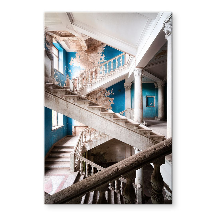 Acrylglasbild Imposantes Treppenhaus mit altem Charme - Robroek - WA392562