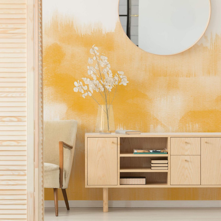 Fototapete Nouveauprints - Watercolour Brush Strokes (gelb) - WA288819