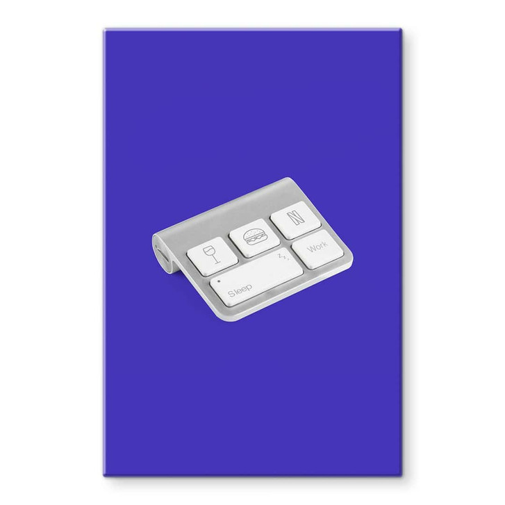 Glasbild Tastatur des Lebens - Pozdniakov - WA424725