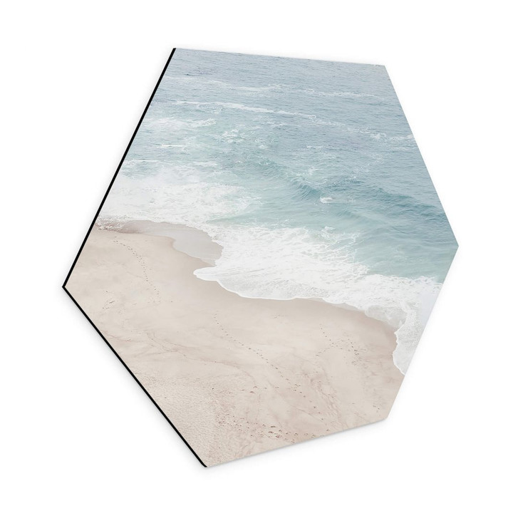 Hexagon Wandbild Sisi & Seb - Küstenblick - Alu-Dibond - WA354819