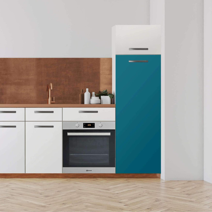 Klebefolie - Hochschrank (60x160cm) - Türkisgrün Dark - CR110676