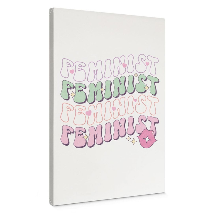 Leinwandbild Feminist Kussmund Pop Art - WA496952