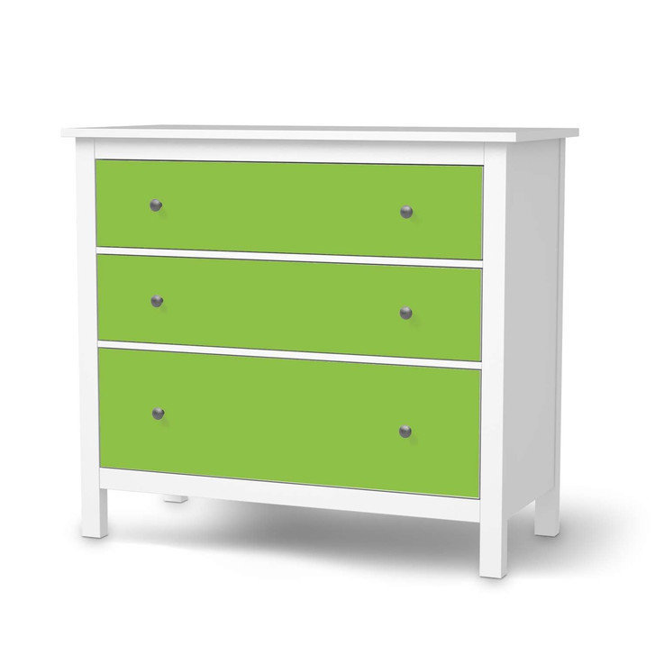 Möbelfolie IKEA Hemnes Kommode 3 Schubladen - Hellgrün Dark - CR114739