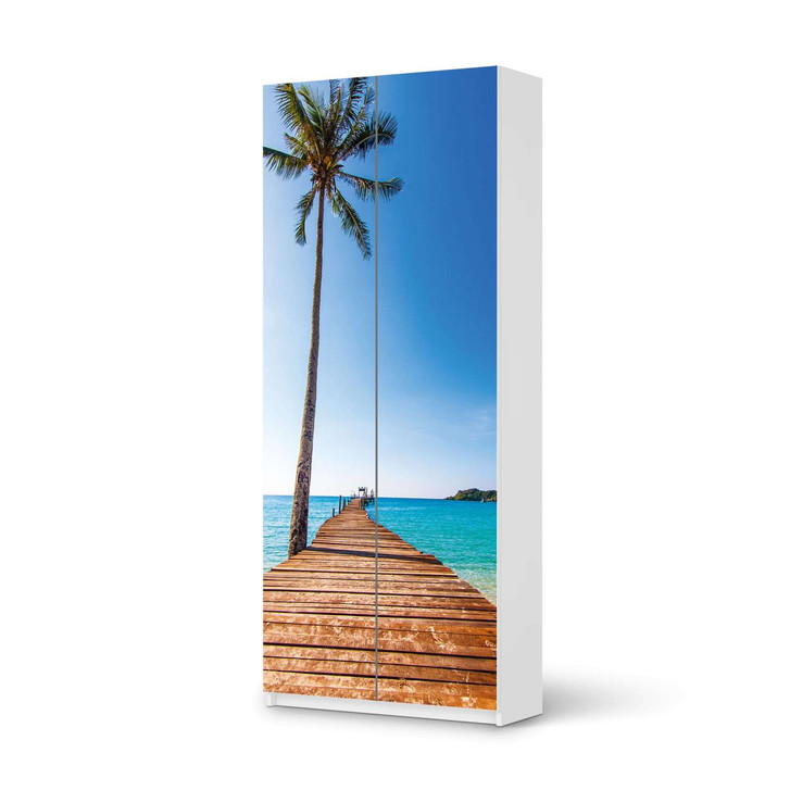 Möbelfolie IKEA Pax Schrank 236cm Höhe - 2 Türen - Caribbean - CR116781