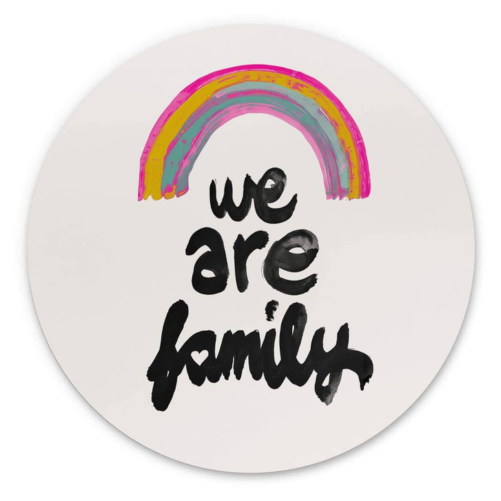 Rundes Wandbild We are family - Treechild - Alu-Dibond - WA394751