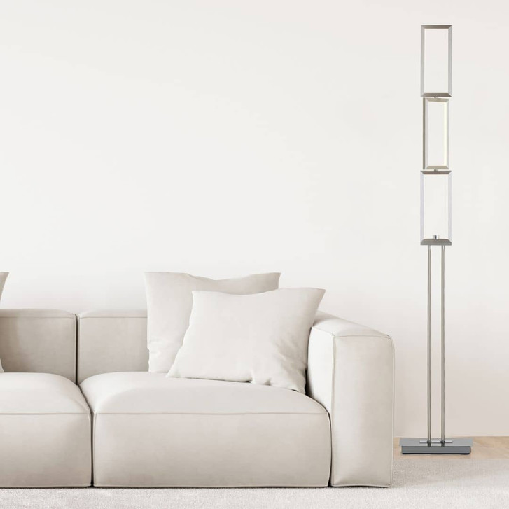 Stehleuchte Sia, metallic, 157 x 27 cm, Metall Stehlampe, dimmbar - WA438929