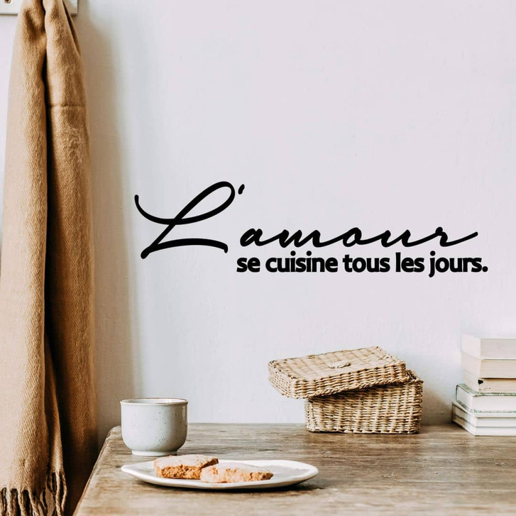 Wandtattoo L'amour se cuisine tous les jours - WA339994