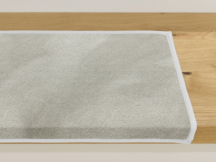 Emily Velours Stufenmatte Rechteckig Wunschmass in Rhino - TS480052