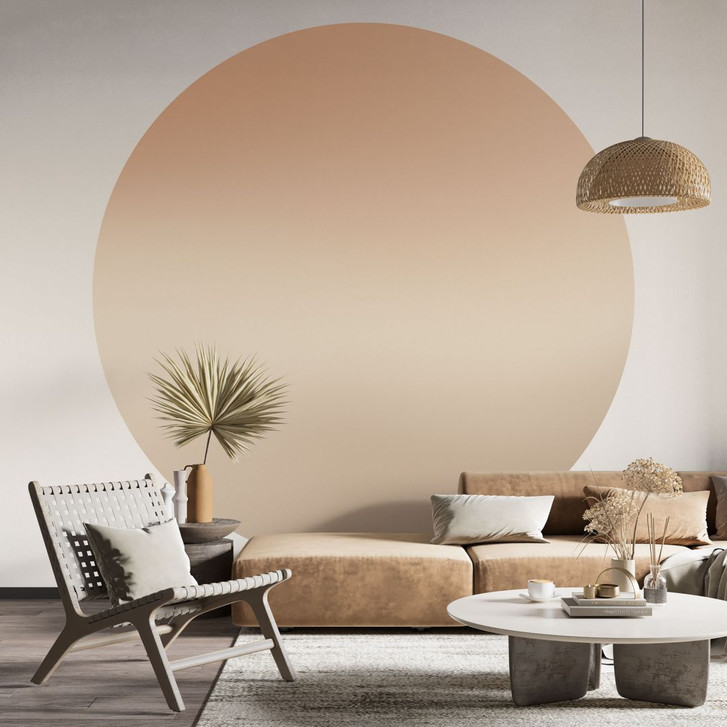 Fototapete Ombre - Wüstenmorgen - Rund - Selbstklebend/Vlies - WA470780
