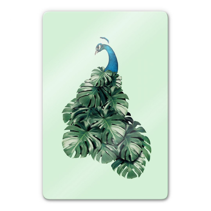 Glasbild Loose - Monstera Bird - WA272101