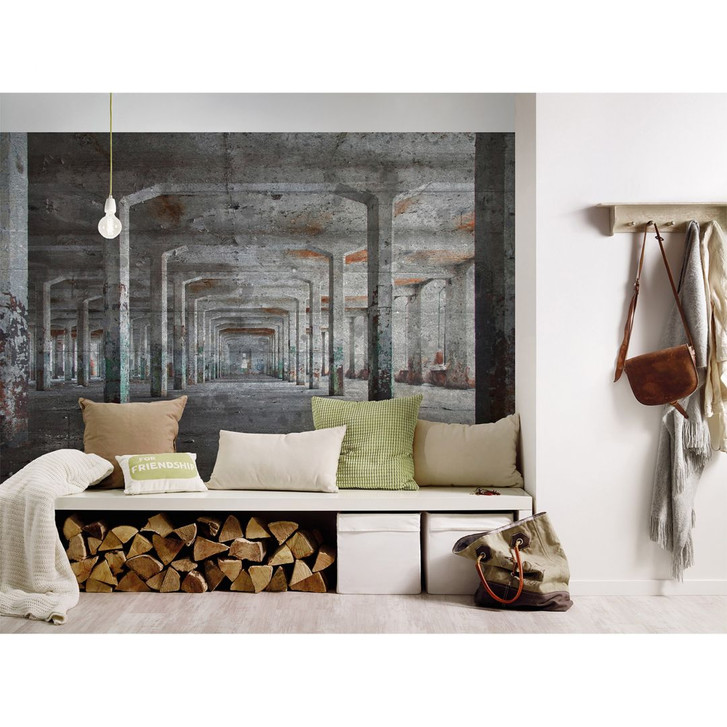 Livingwalls Fototapete Designwalls Concrete Posts in Betonoptik - WA296317