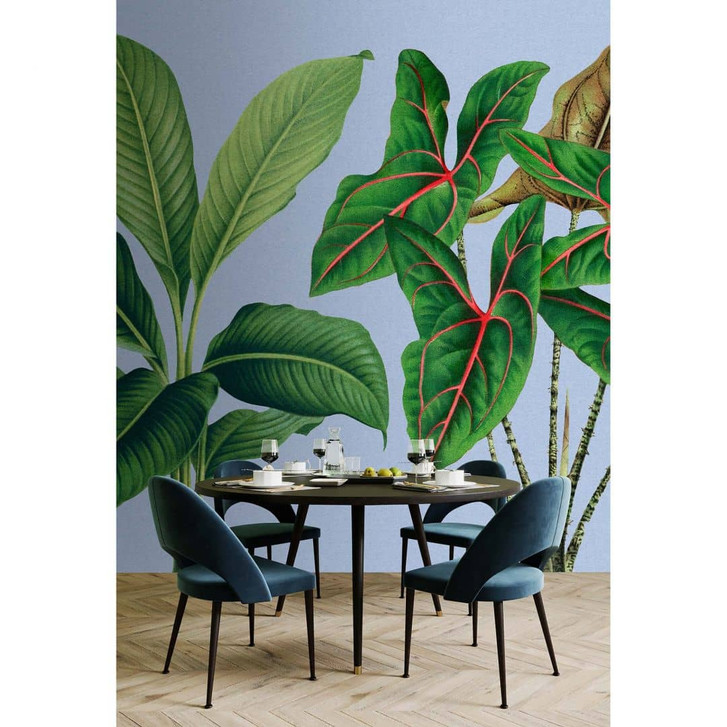 Livingwalls Fototapete Walls by Patel 3 Leaf Garden 1 grün, blau, rot, braun - WA327946