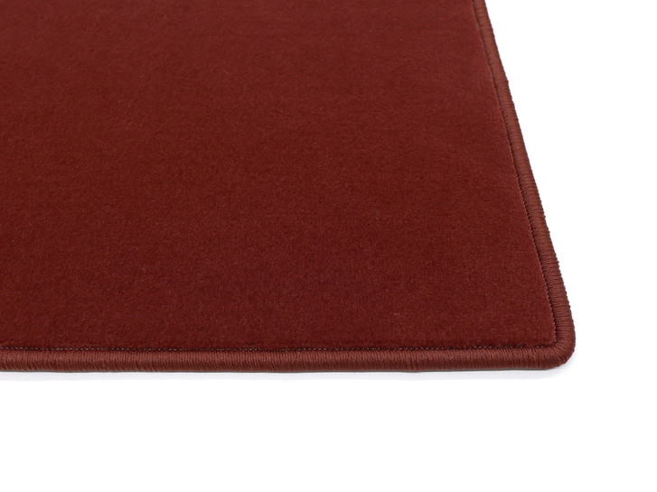 Luca Velours Kettelteppich Wunschmass in Rot - TS467887