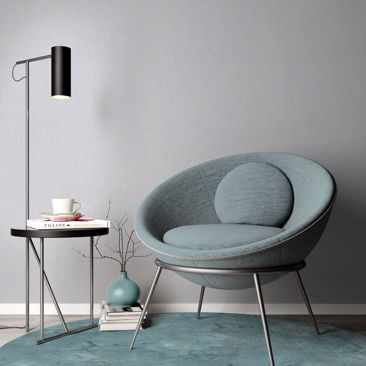 Moderne PVC-freie Uni-Vliestapete in grau - WA397577