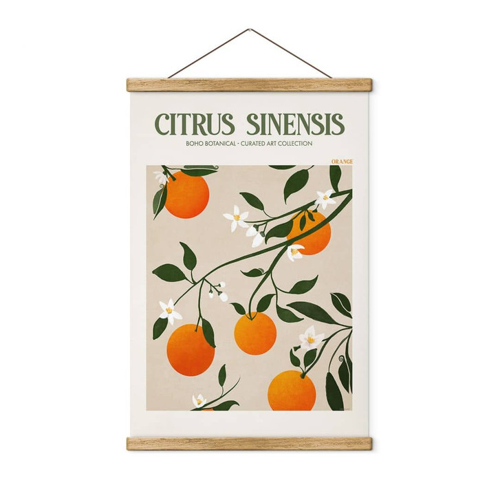 Stoffbild Boho Orangenbaum - Citrus Sinensis - Tunaboylu - WA429147