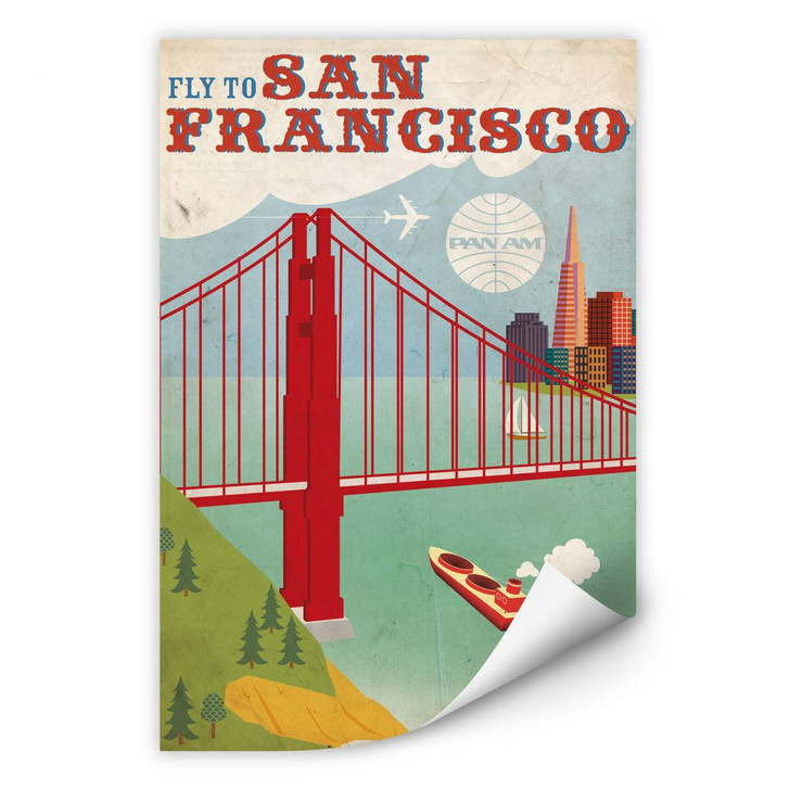 Wallprint PAN AM - Fly to San Francisco - WA187911