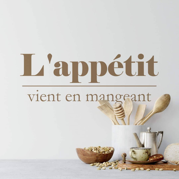 Wandtattoo L'appétit vient en mangeant - WA324476