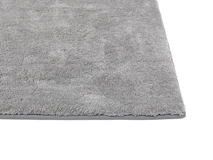 Yuki Velours Paspelteppich Wunschmass in Steel - TS497463
