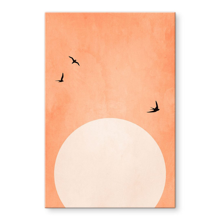 Acrylglasbild Apricot Sonnenuntergang - Kubistika - WA392963