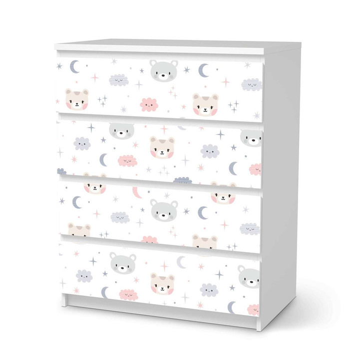 Folie IKEA Malm Kommode 4 Schubladen - Sweet Dreams - CR105699