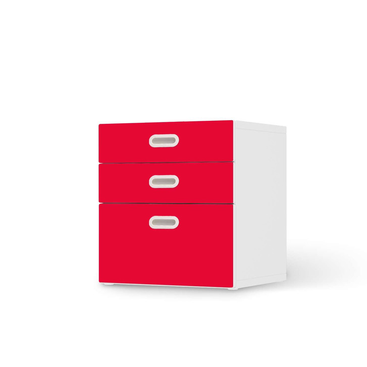Folie IKEA Stuva / Fritids Kommode - 3 Schubladen - Rot Light - CR105933
