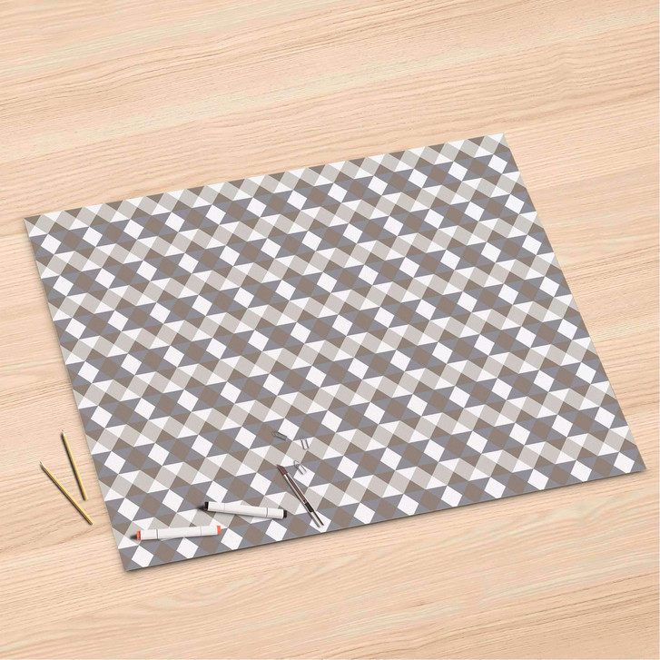 Folienbogen (120x80cm) - Triangle Pattern - Grau - CR106514
