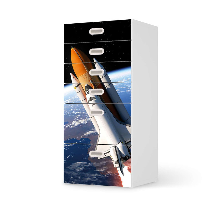 Klebefolie IKEA Stuva / Fritids Kommode - 6 Schubladen - Space Traveller - CR110241