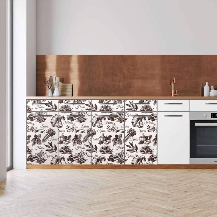 Küchenfolie - Unterschrank 160cm Breite - Spices - CR112416