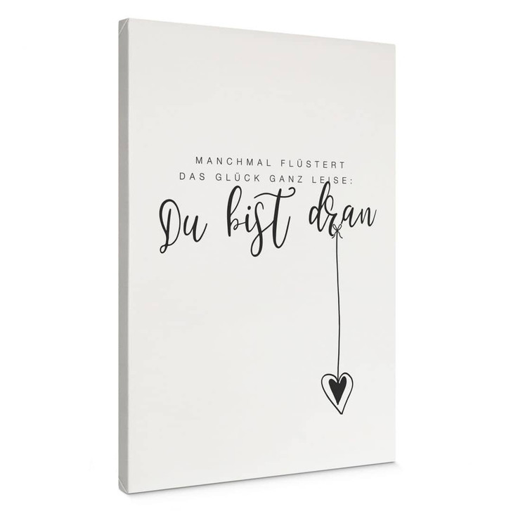 Leinwandbild Manchmal flüstert das Glück ganz leise - WA472917