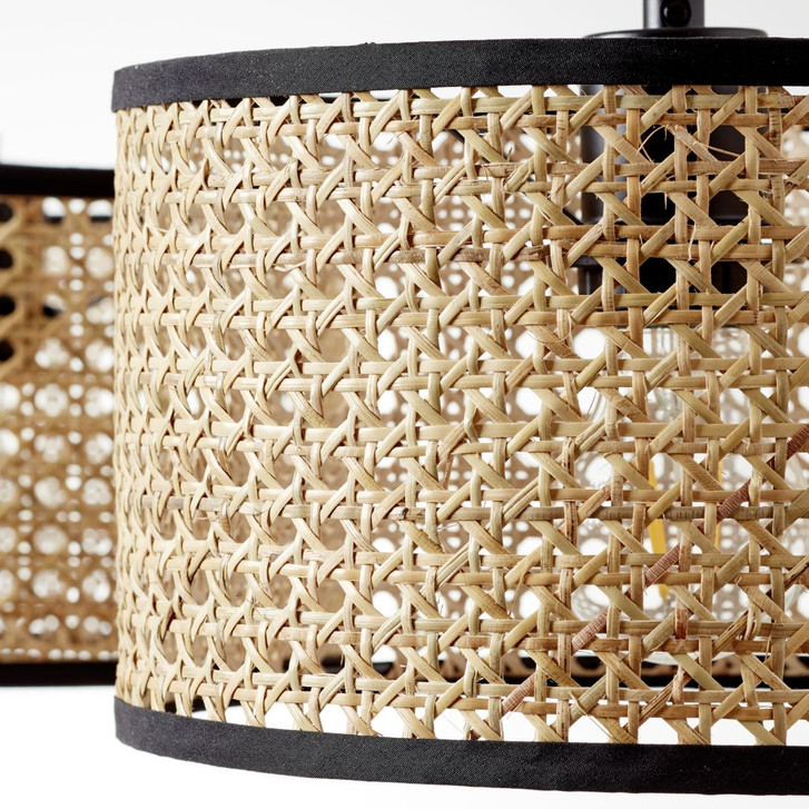 Pendelleuchte Toni, beige, 120 x 110 cm, Rattan Pendelleuchte - WA438974