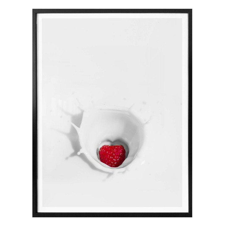 Poster Splashing Raspberry - WA166993