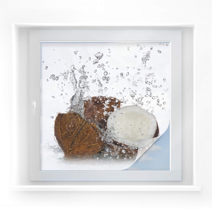 Sichtschutzfolie Caribbean Coconut - quadratisch - WA174436