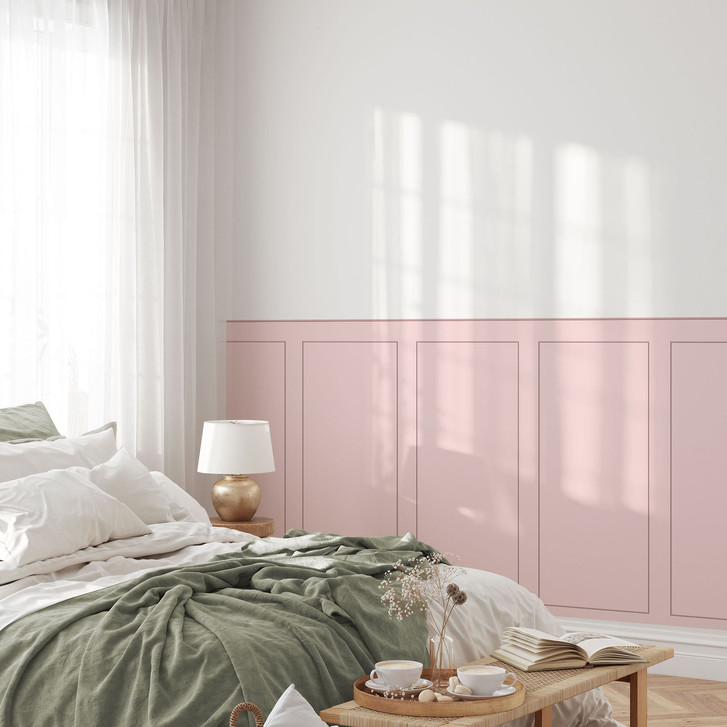 Wandpaneele Wandverkleidung rosé mit Rahmen - WA515459