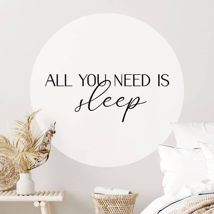 Wandtattoo All you need is sleep - Rund - WA413120