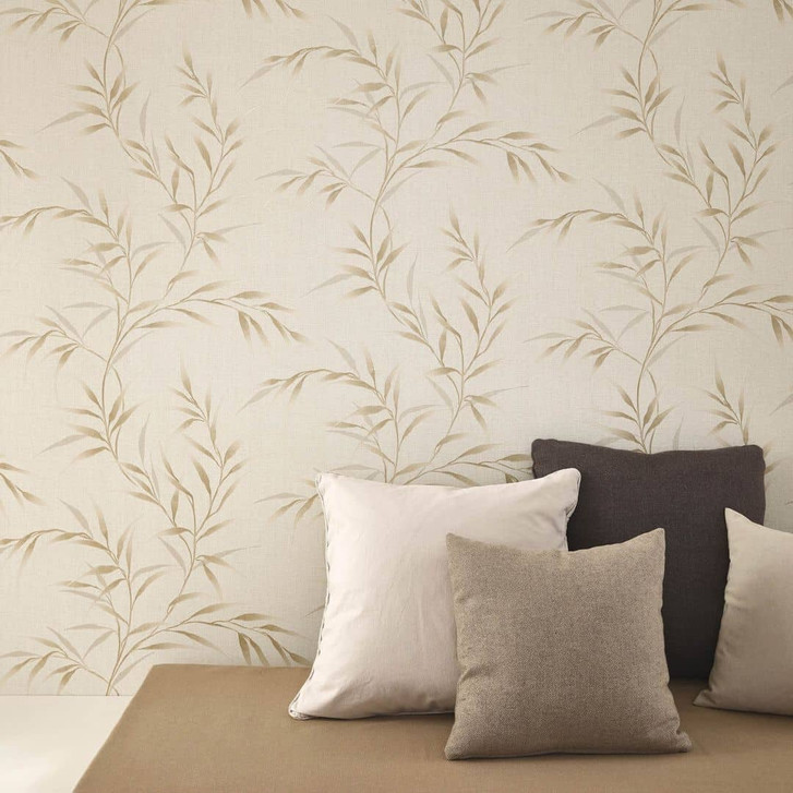 Guido Maria Kretschmer Blättermotivtapete Yamato Fashion for Walls 5 beige - WA485188