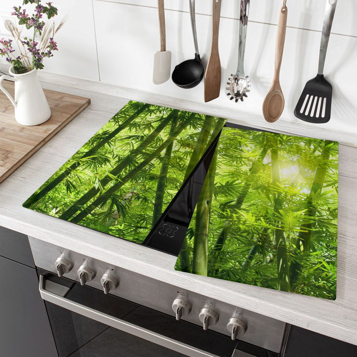 Herdabdeckplatte Sonnenschein im Bambuswald - WA131663