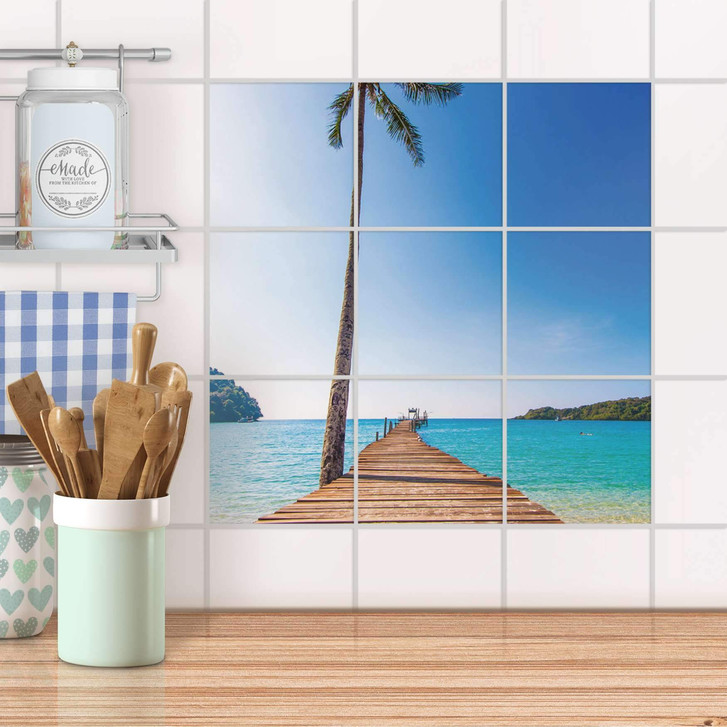 Klebefliesen - Caribbean - 9er Set - CR107814