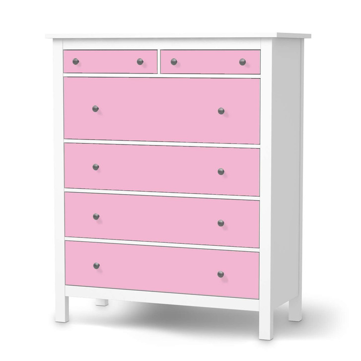 Klebefolie IKEA Hemnes Kommode 6 Schubladen - Pink Light - CR111398