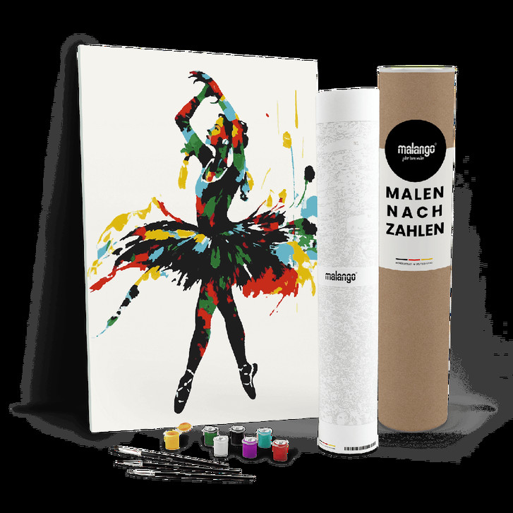 Malen nach Zahlen Leinwandbild - Ballerina Bryanna - WA447822