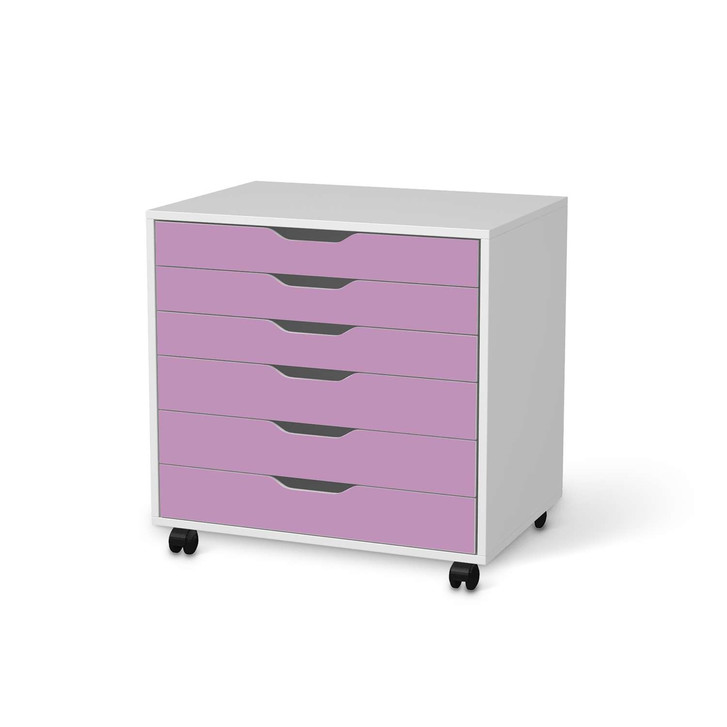 Möbelfolie IKEA Alex Rollcontainer 6 Schubladen - Flieder Light - CR114209