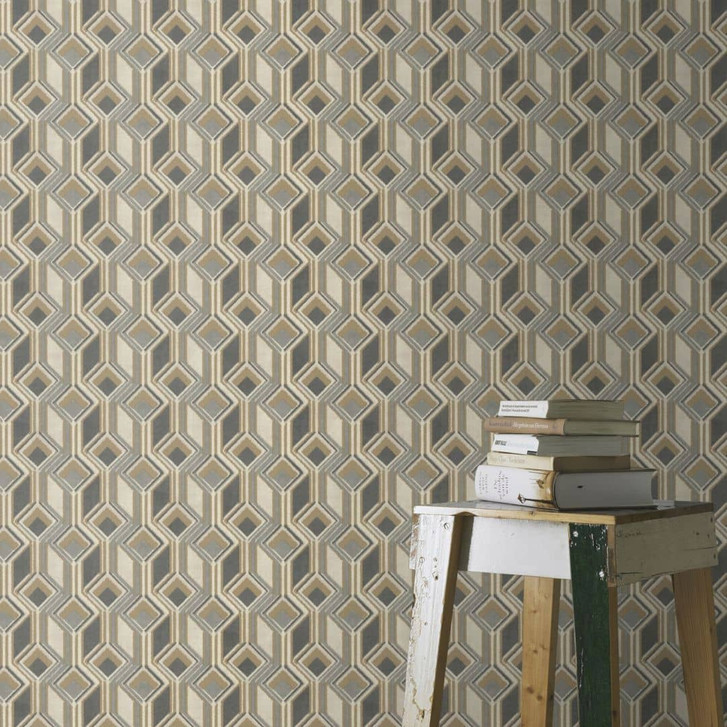 Rasch Vliestapete, Mustertapete Indian Style taubenblau - WA410144