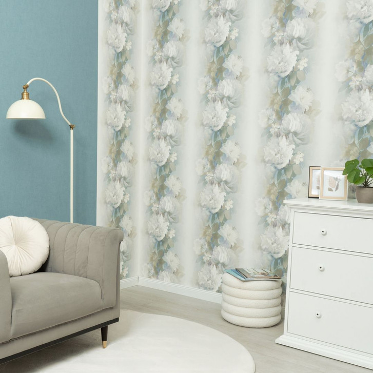 Vliestapete, Blumenmotivtapete Aurora blau - WA492982