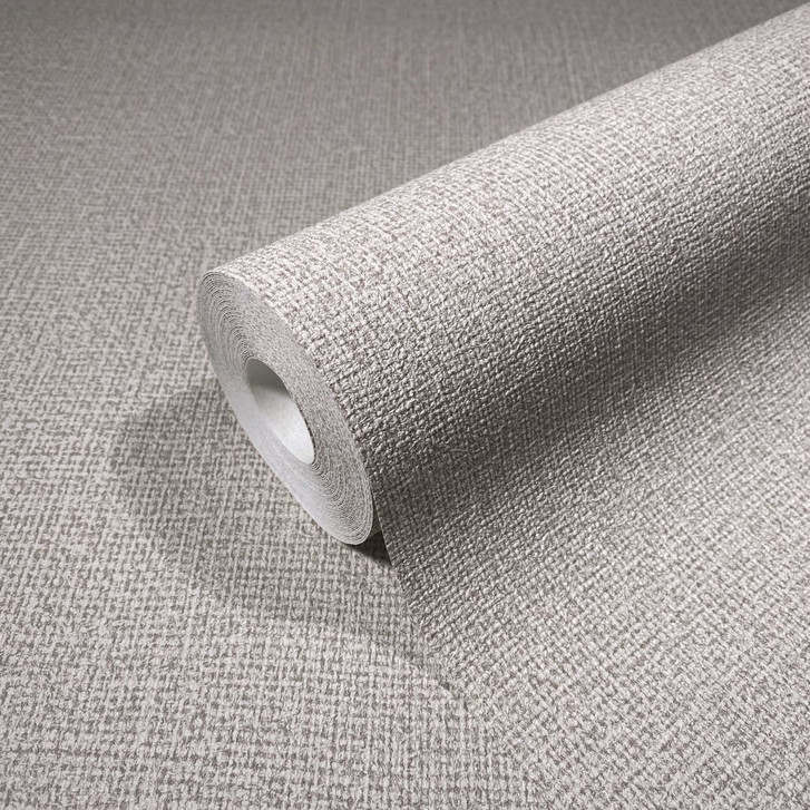 Vliestapete in textilem Uni braun Struktur - WA444915