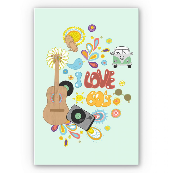Wandbild Loske - I love the 60s - WA194040