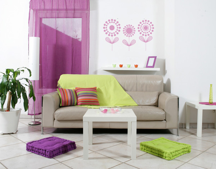 Wandtattoo Punkteblumen - TD16459